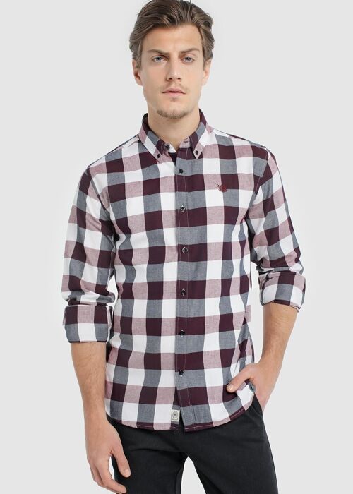 Bendorff Shirt for Mens in Winter 20 | 100% COTTON Maroon - 111