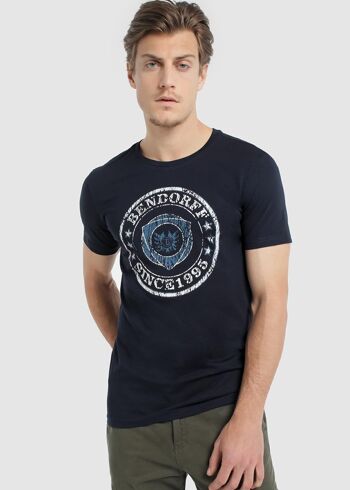 -Shirt Bendorff pour hommes | 100% COTON Marine - 269