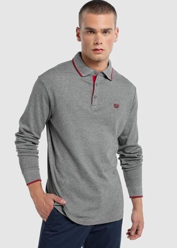 -Shirt polo Bendorff pour homme en hiver 20 | 100% COTON Gris - 297