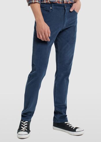 Pantalons Bendorff pour hommes | 98% COTON 2% ÉLASTHANNE Bleu - 267