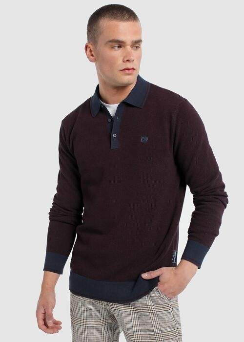Bendorff Polo T-Shirt for Mens in Winter 20 | 100% COTTON Maroon - 247