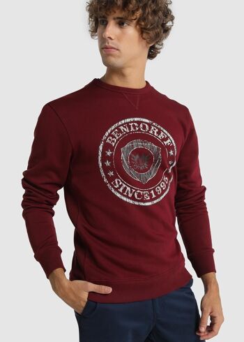 Pull Bendorff pour homme en hiver 20 | 100% COTON Maroon - 247