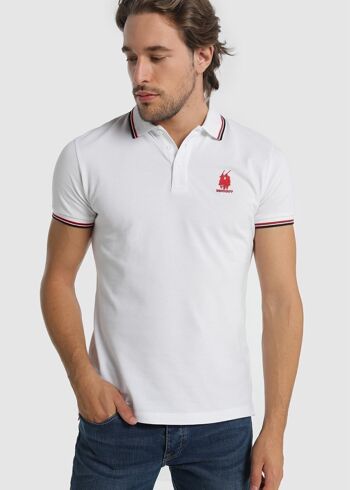 -Shirt polo Bendorff pour homme en hiver 20 | 100% COTON Blanc - 201