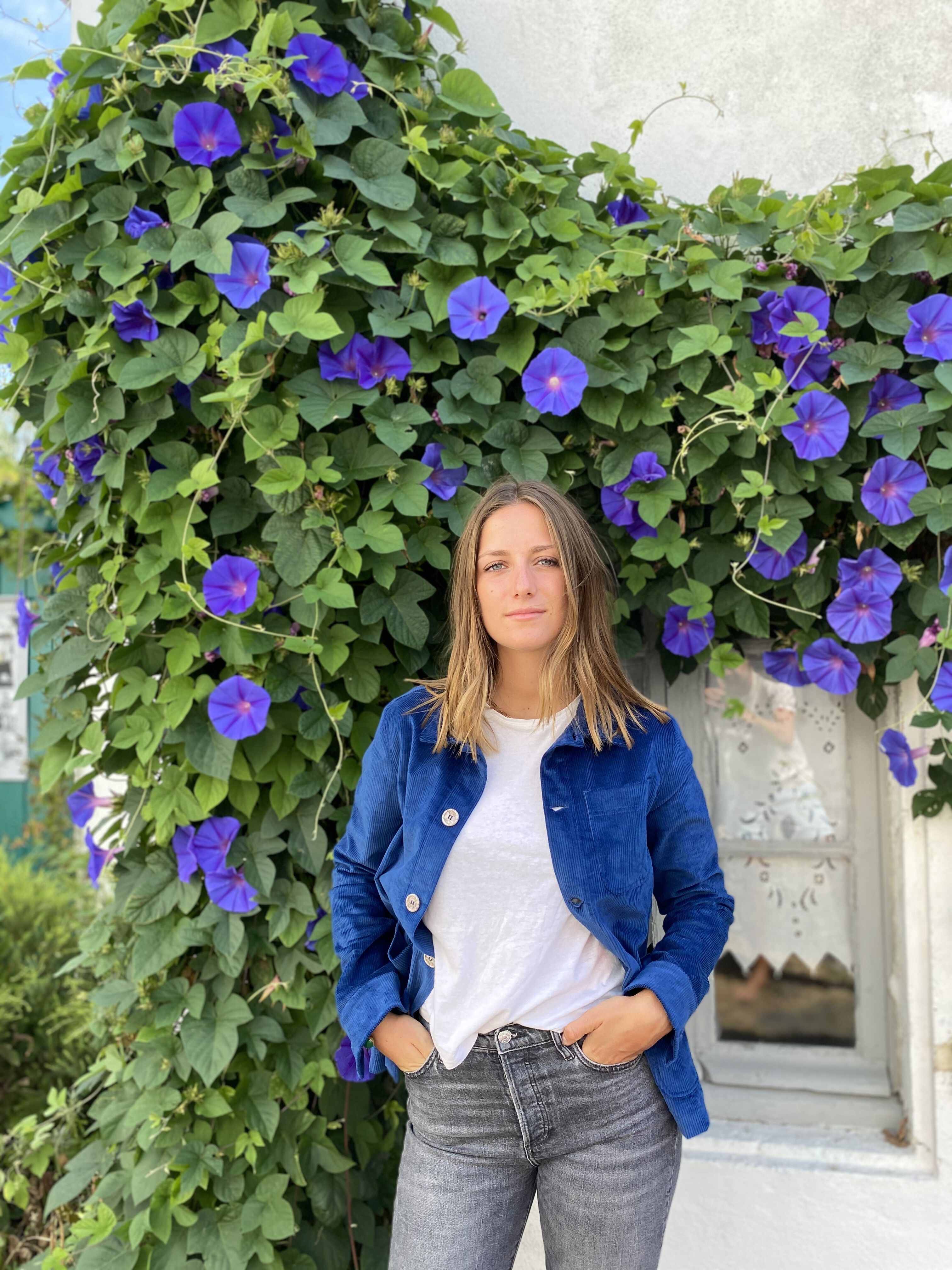 Chaqueta De Canalé Mixta Azul Royal