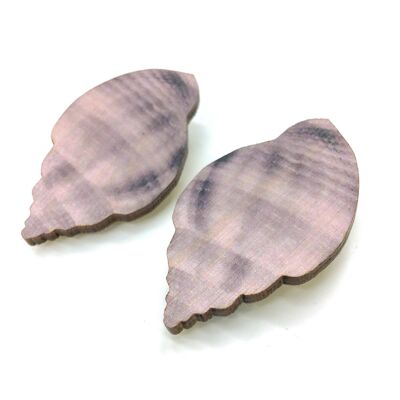 Sea Shell Earrings - Lilac