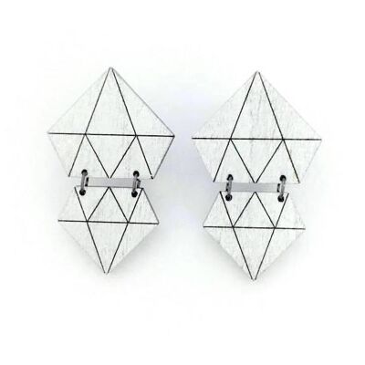 Boucles d'oreilles Diamants - Argent