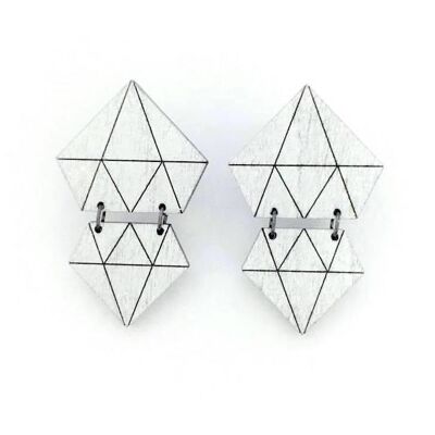 Pendientes Diamantes - Plata