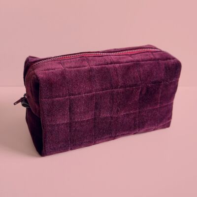 Pochette en velours - Kaarnikka / Ocean Green - Large Kaarnikka (bordeaux)