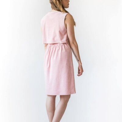 Ariel Midi Dress - Rose Quartz