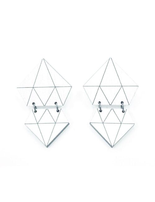 Diamonds Earrings - White