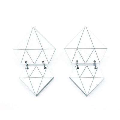 Diamonds Earrings - White