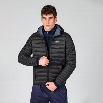 GSA Men's Puffy Hooded Jacket - Black