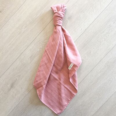 Terra-cotta swaddle in organic cotton