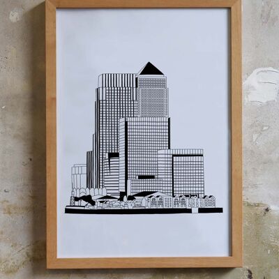 Canary Wharf-Zeichnung