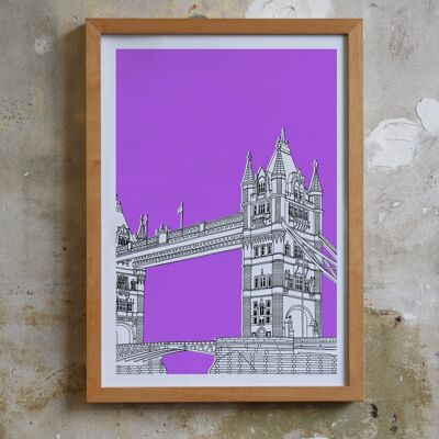 Tower Bridge-Siebdruck