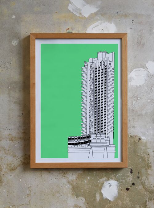 The Barbican Tower Screen Print