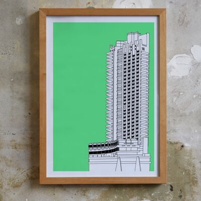 The Barbican Tower Screen Print
