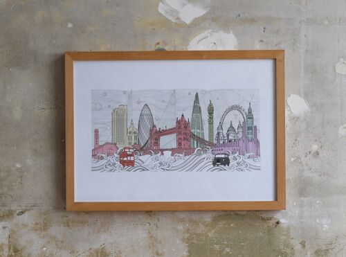 London Skyline Scene