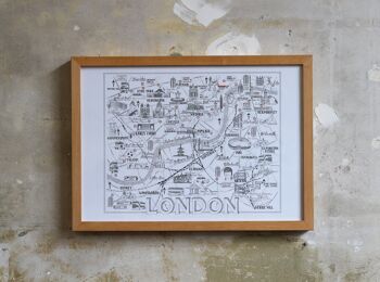 Carte étendue du centre de Londres 1