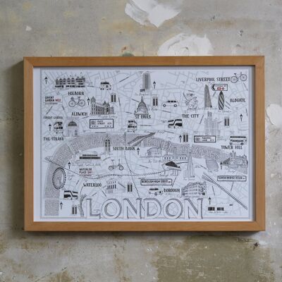 Mappa del centro di Londra