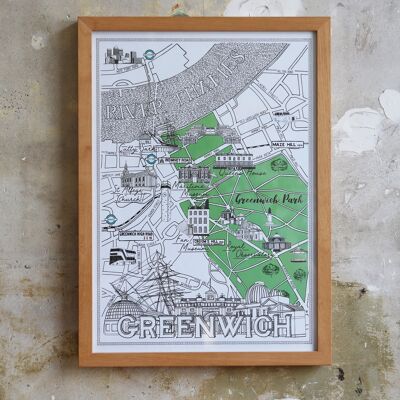 Karte von Greenwich