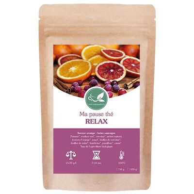 Rooibos orange / baies sauvages - Ma Pause Thé RELAX -  1kg