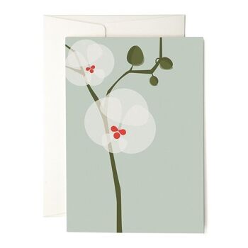 Orchidée Grusskarte 1