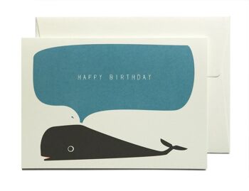 Joyeux anniversaire Baleine Grusskarte 2