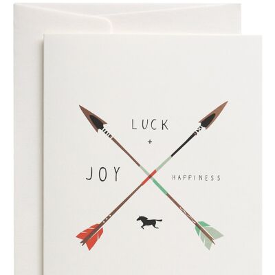 Lucky Arrows Grusskarte