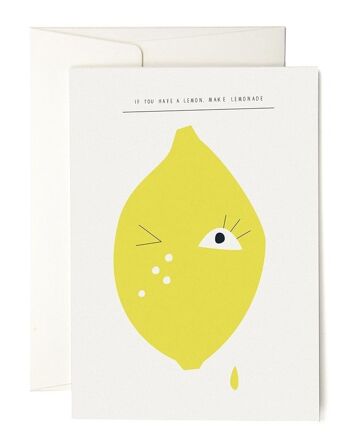 Carte de voeux citron 1