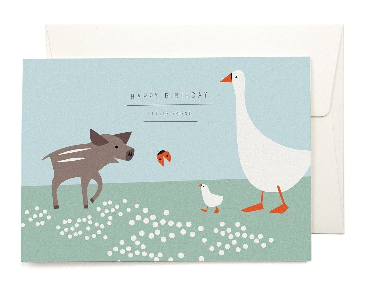 Tarjeta de felicitación de Ladybug and Friends