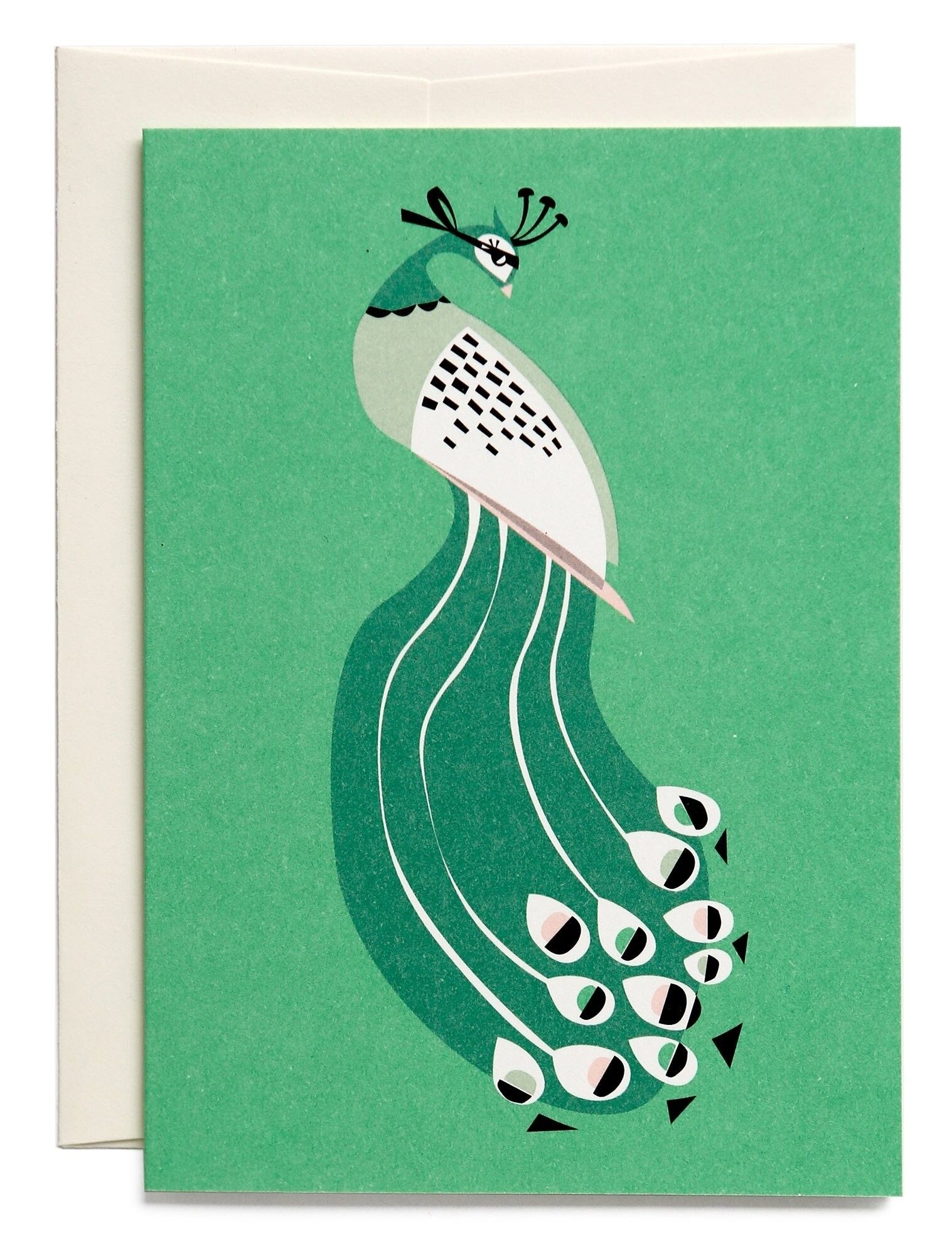 Biglietto di auguri pavone