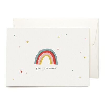 Tarjeta de felicitación de arco iris
