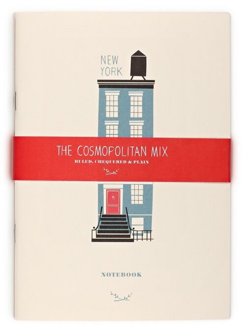 Cosmopolitan Mix, 3 Notizbücher A5 (Berlin, New York, Paris)