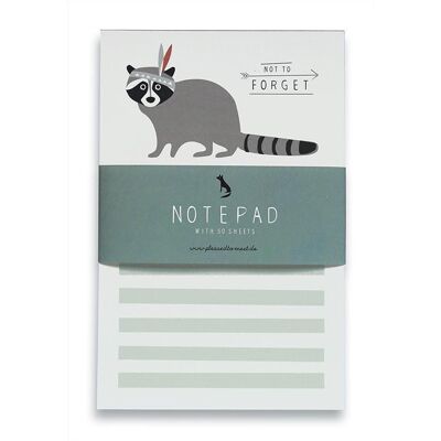 Blocco note Racoon A6