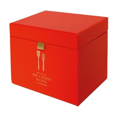 Coffret recette, rouge vif