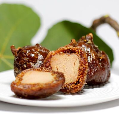 Figs stuffed with foie gras