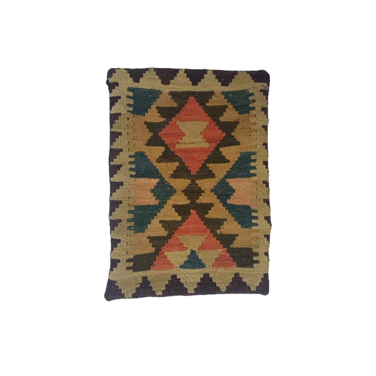 Fodera per cuscino ombra intrecciata a mano Kilim