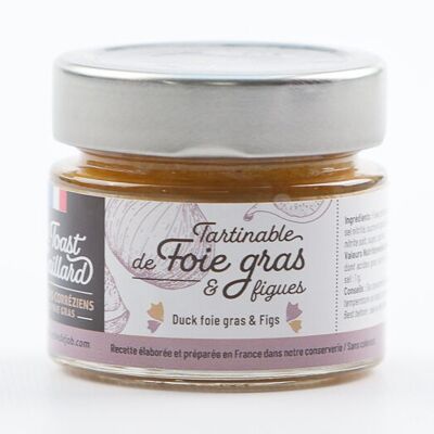 Pane tostato Gaillard con foie gras e crema di fichi