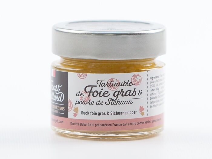 Pane tostato Gaillard con foie gras e pepe di Sichuan