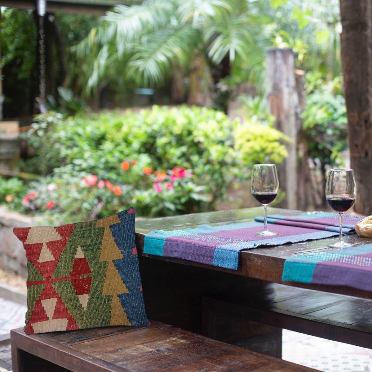 Kilim handvävt kuddfodral