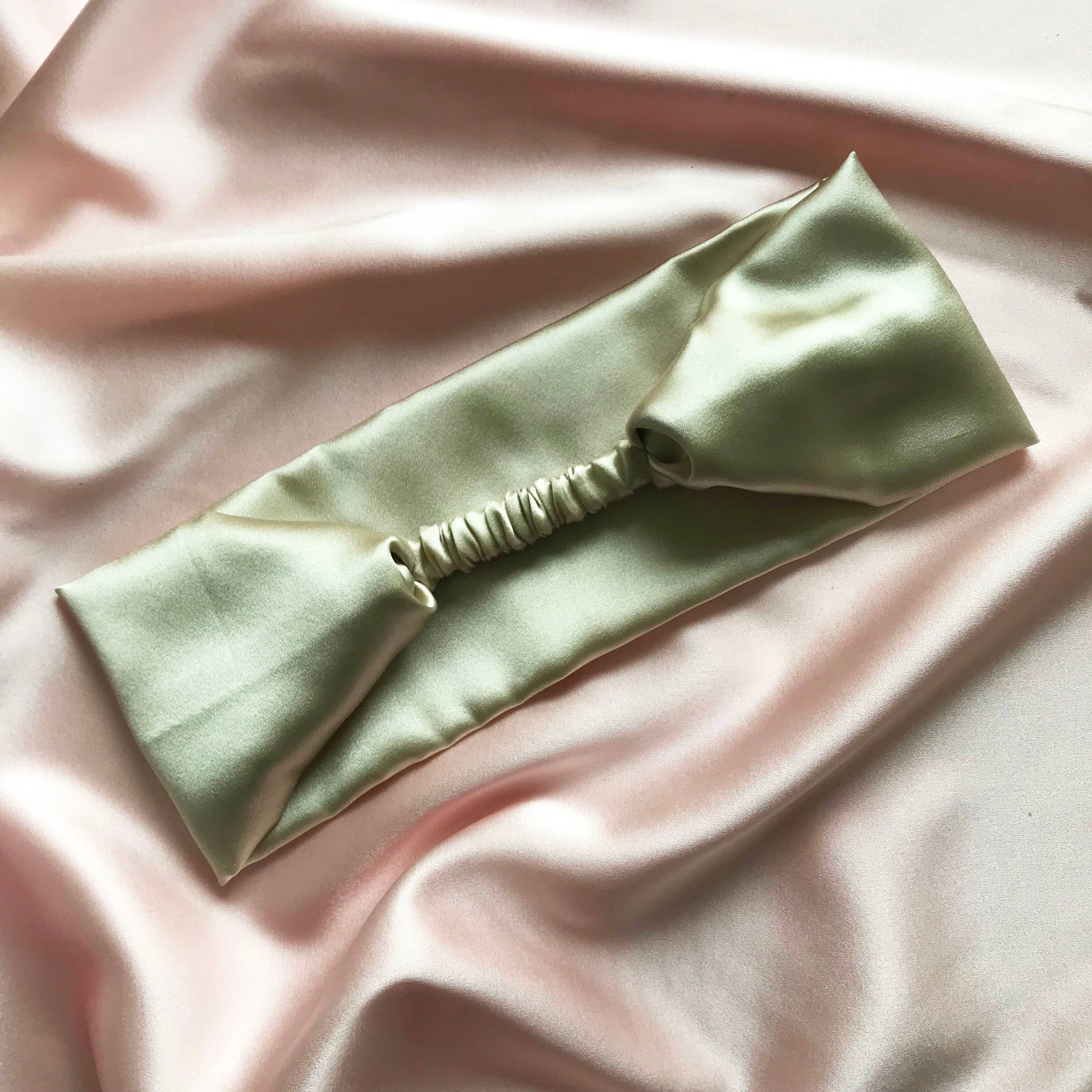 Silk Anya Headband-Champagne