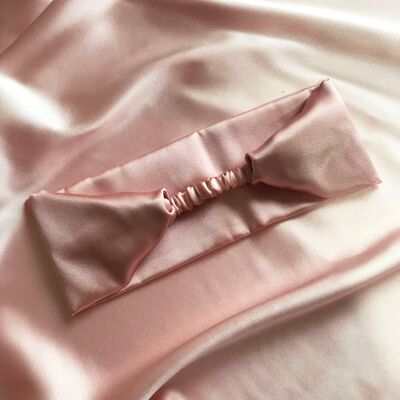 Silk Anya Headband-Oyster Pink