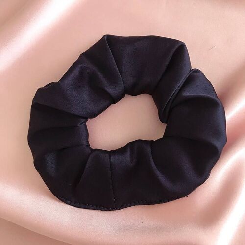 Silk Astrid Scrunchie 22 Colours-Ink