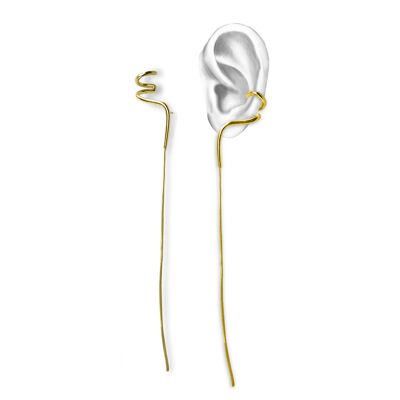 MECAROLA EARRINGS / Gold-plated Silver