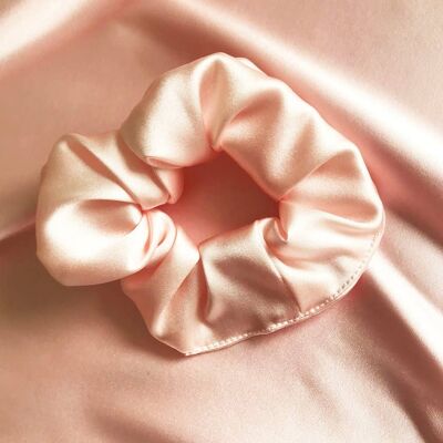 Silk Astrid Scrunchie 22 Colours-Shell Pink
