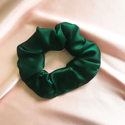 Silk Astrid Scrunchie 22 Colours-Emerald