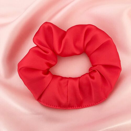 Silk Astrid Scrunchie 22 Colours-Coral