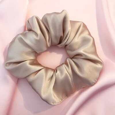 Silk Astrid Super Scrunchie-Champagne