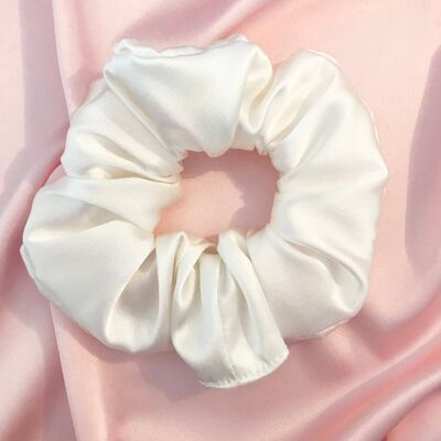 Silk Astrid Super Scrunchie-Avorio